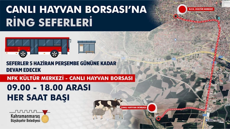 Büyükşehir’den Bayram Öncesi Canlı Hayvan Borsası’na Otobüs Seferi