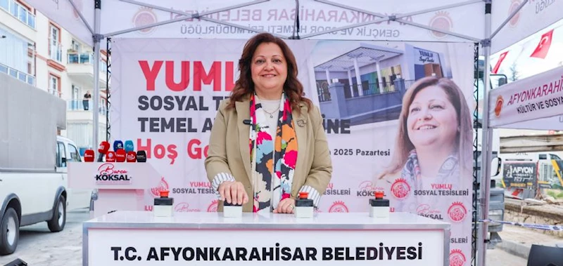 AFYONKARAHİSAR BELEDİYESİ YUMLU SOSYAL TESİSİMİZİN TEMELLERİ ATILDI