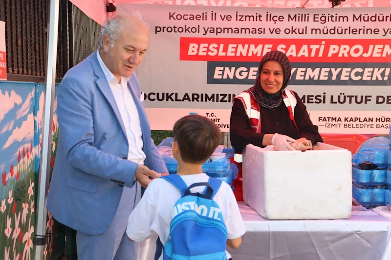 BESLENME SAATİ PROJESİNİ SON DURAĞI FEVZİ ÇAKMAK OLDU
