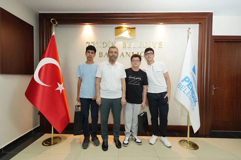 Başkan Ahmet Cin, Pendikli LGS Şampiyonlarını Ağırladı