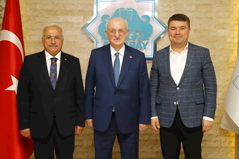 TBMM 27. DÖNEM BAŞKANI İSMAİL KAHRAMAN, AKSARAY BELEDİYESİ’Nİ ZİYARET ETTİ