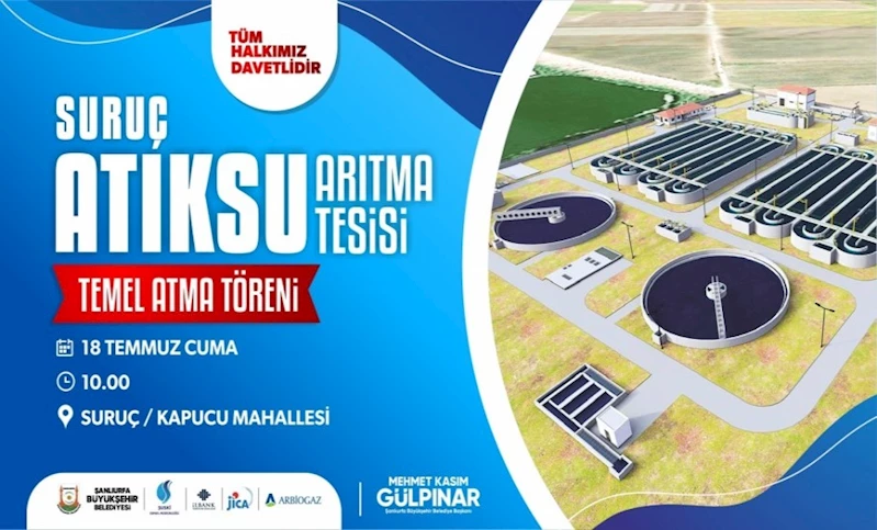 SURUÇ’TA TEMİZ GELECEK İÇİN ATIK SU ARITMA TESİSİ YAPILIYOR