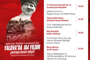 YALOVA’NIN KURTULUŞU ÇEŞİTLİ ETKİNLİKLERLE KUTLANACAK