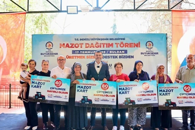 Denizli Büyükşehir’den Buldanlı çiftçiye mazot desteği