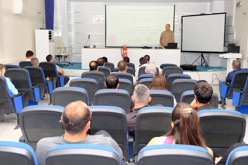 İpekyolu Belediyesi Personeline Temel Yangın Eğitimi Verildi