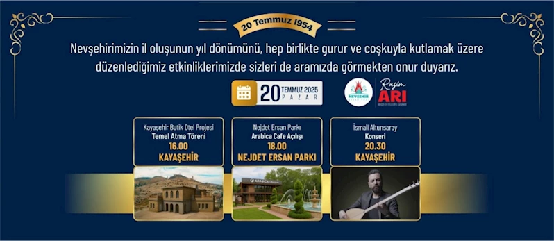 Nevşehir Belediyesi Gururla Sunar; Üçü Bir Arada