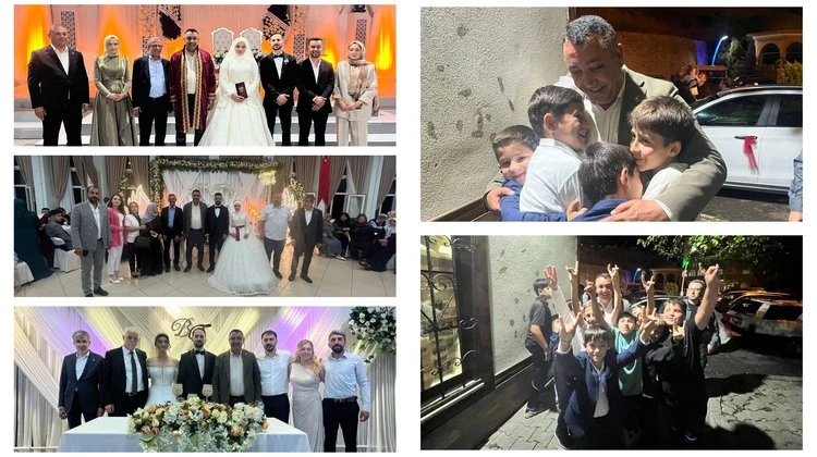 BAŞKANIMIZ, DÜĞÜN TÖRENLERİNE KATILDI