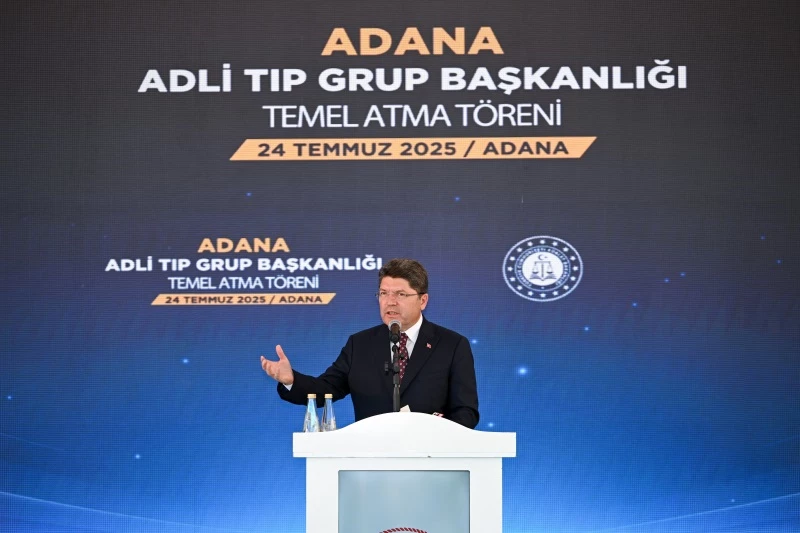 ADALET BAKANI TUNÇ ADANA ADLİ TIP GRUP BAŞKANLIĞI BİNASININ TEMELİNİ ATTI