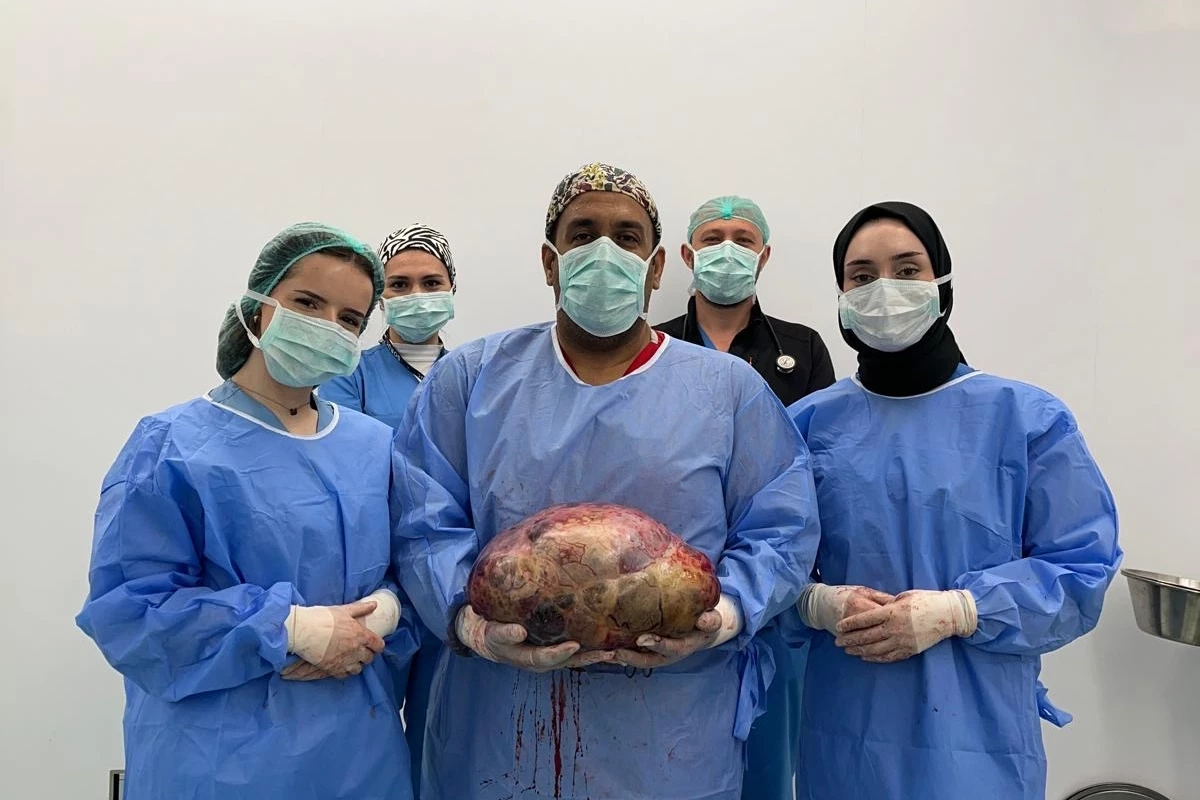 10 kilogramlık kitle patlamadan çıkarıldı