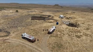 Karacadağ’ın yaylalarındaki hayvanların su ihtiyacı karşılanıyor