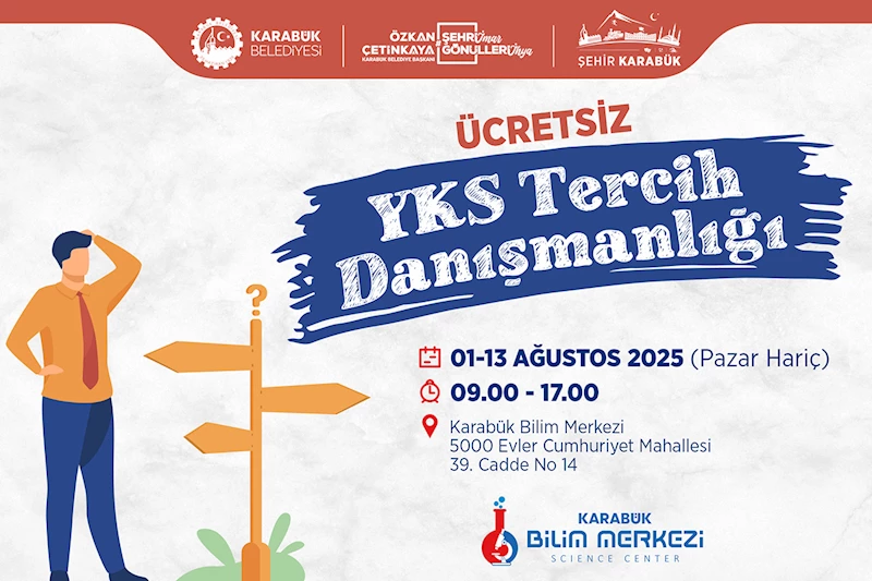 Karabük Belediyesi Bilim Merkezi’nden Ücretsiz YKS Tercih Danışmanlığı