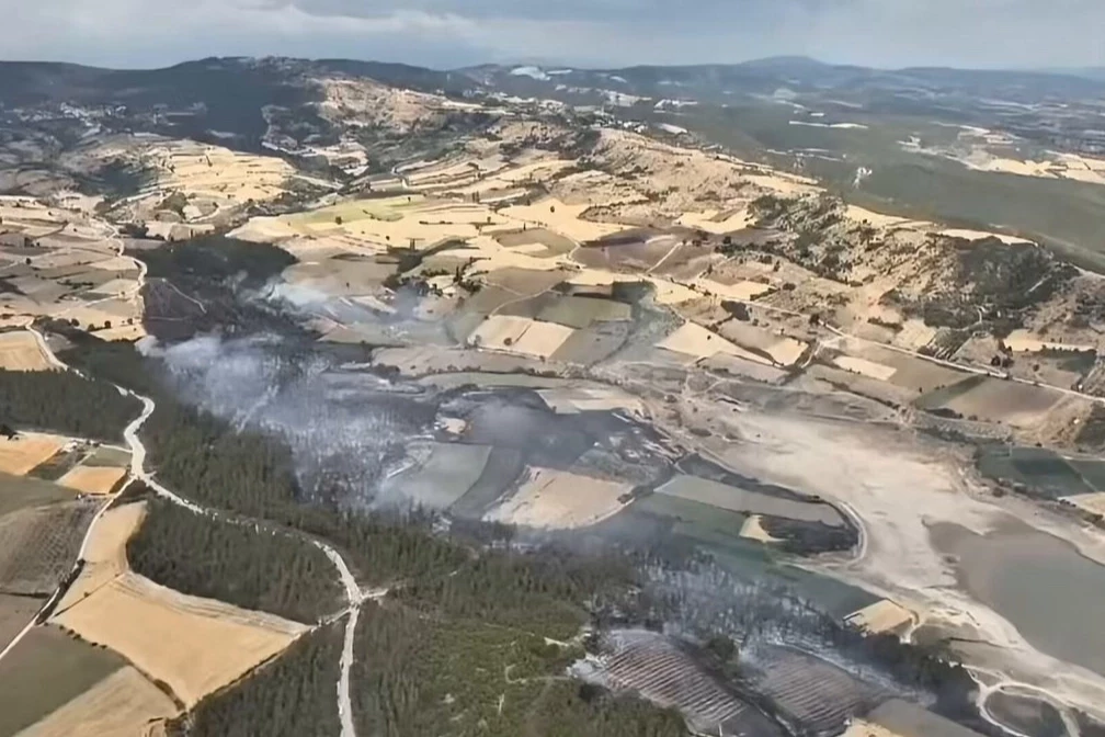 Bursa Yenişehir’deki orman yangını kontrol altındd