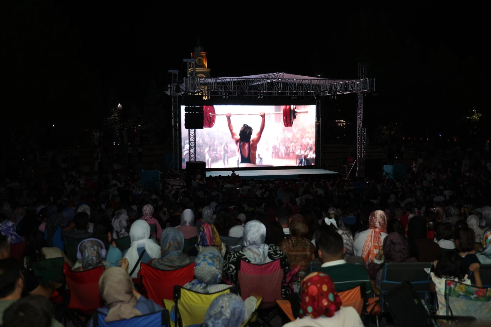 Açık havada sinema keyfi