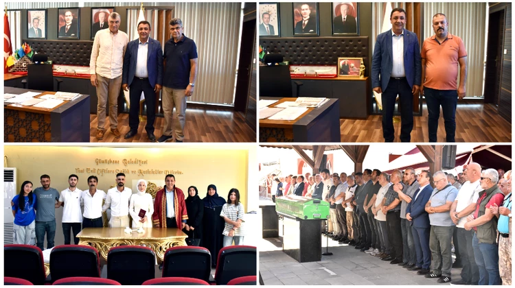 BAŞKANIMIZ, ZİYARET KABUL ETTİ, NİKAH KIYDI, CENAZE TÖRENİNE KATILDI