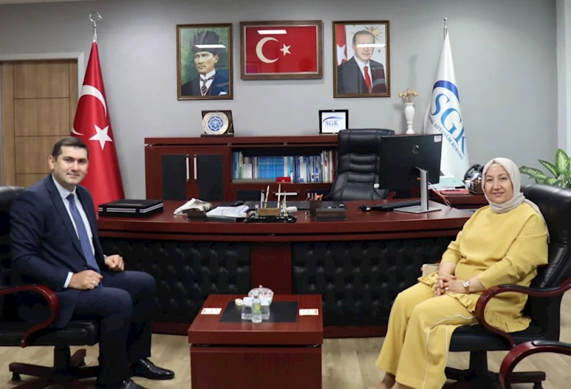 Başkan Seyhan Kılınçarslan’dan, SGK İl Müdür’ü Süleyman Çelikbaş’a Hayırlı Olsun Ziyareti