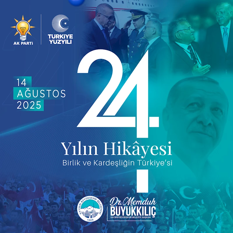Başkan Büyükkılıç’tan 24’üncü Yılda “Birlik ve Kardeşlik” Vurgusu