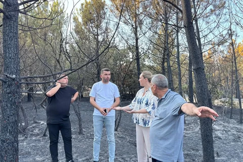 Taybıllı’dan Enez’de yangın bölgesine dayanışma ziyareti