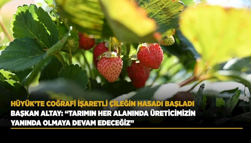 BAŞKAN ALTAY: “TARIMIN HER ALANINDA ÜRETİCİMİZİN YANINDA OLMAYA DEVAM EDECEĞİZ”