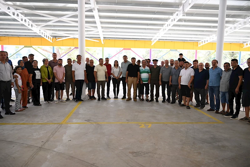 Tekirova pazar yerinde kuralar çekildi