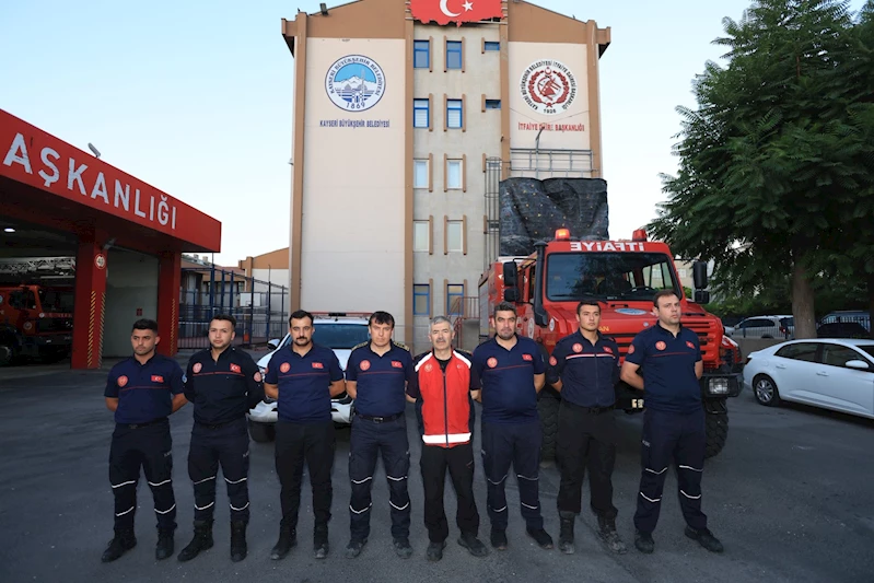 Kayseri Büyükşehir İtfaiyesi, Kırşehir’deki Yangına da Müdahale İçin Yola Çıktı