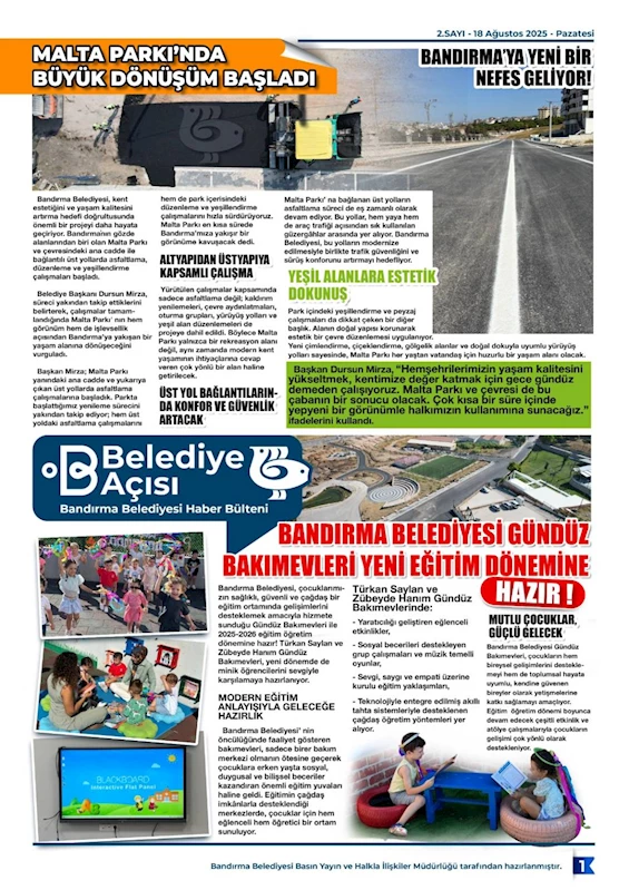 BELEDİYE AÇISI 2. SAYISI YAYINDA!