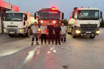 BÜYÜKŞEHİR EKİPLERİ YANGINLA MÜCADELEDE GÖREV BAŞINDA