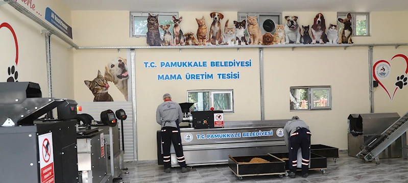 PAMUKKALE BELEDİYESİ CAN DOSTLARIMIZ İÇİN MAMA ÜRETİMİNE BAŞLADI