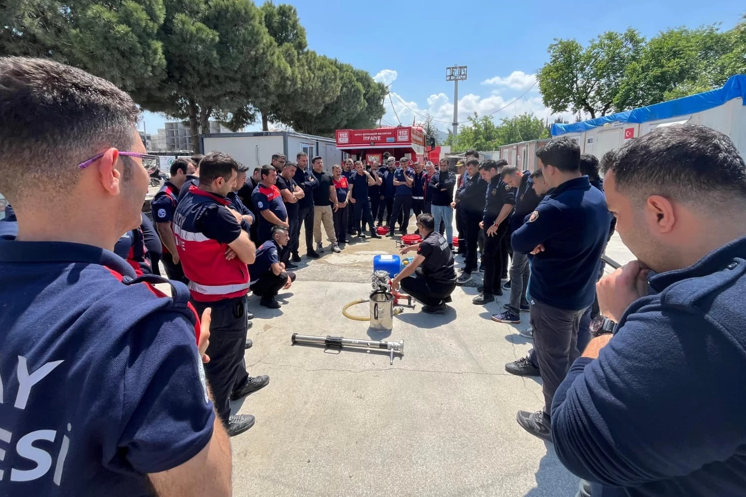 Konya ve Hatay itfaiyelerinden örnek iş birliği