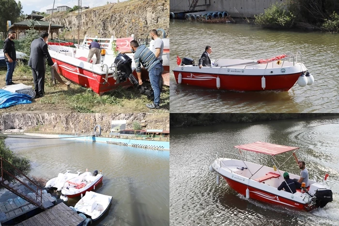 KURA NEHRİ’NDE TEKNELER YENİDEN BOY GÖSTERDİ