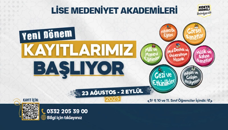 LİSE MEDENİYET AKADEMİLERİ’NDE GÜZ DÖNEMİ KAYITLARI BAŞLIYOR