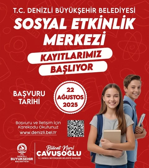 Denizli Büyükşehir’in Sosyal Etkinlik Merkezlerinde yeni dönem başlıyor