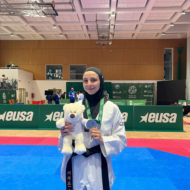 MERAM BELEDİYESPORLU SALİHA BAHÇECİ’DEN AVRUPA İKİNCİLİĞİ