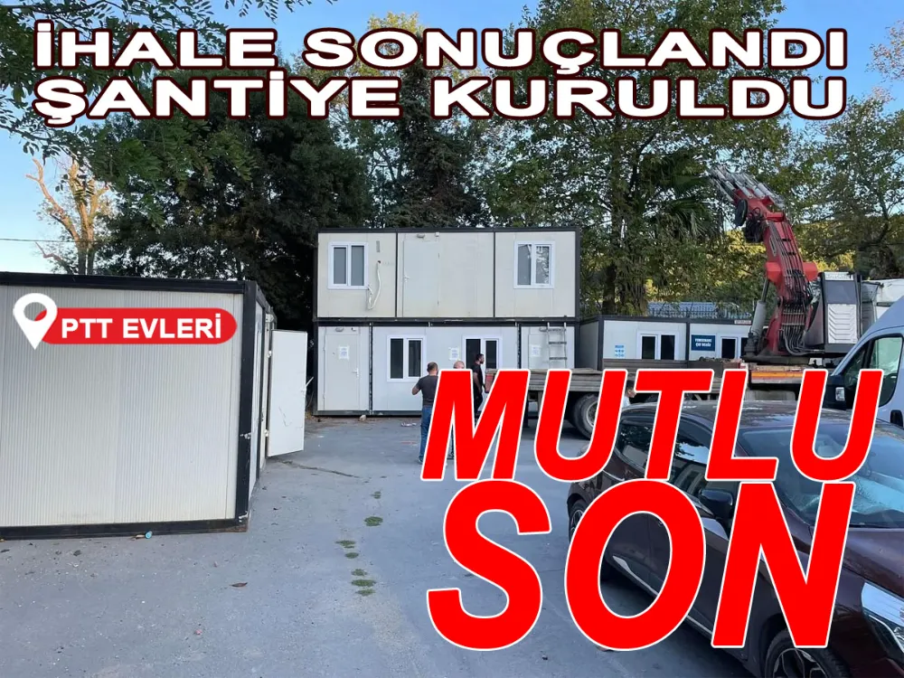 Yer teslimi yapıldı, Şantiye kuruldu