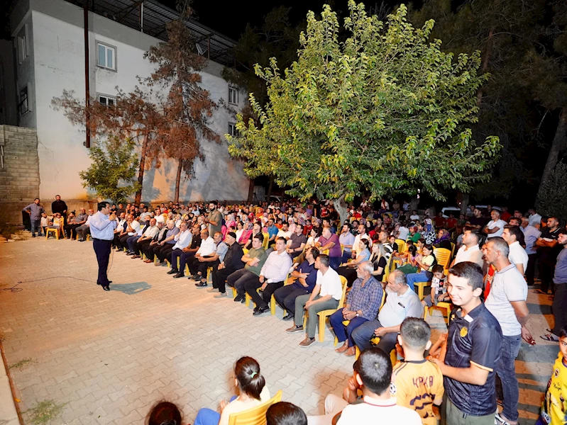 BAŞKAN YILMAZ’DAN DÜLÜK MAHALLESİ’NE ZİYARET