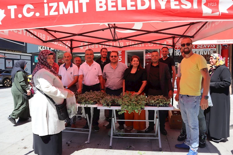 İZMİT BELEDİYESİNDEN VATANDAŞLARA FİDE HEDİYESİ