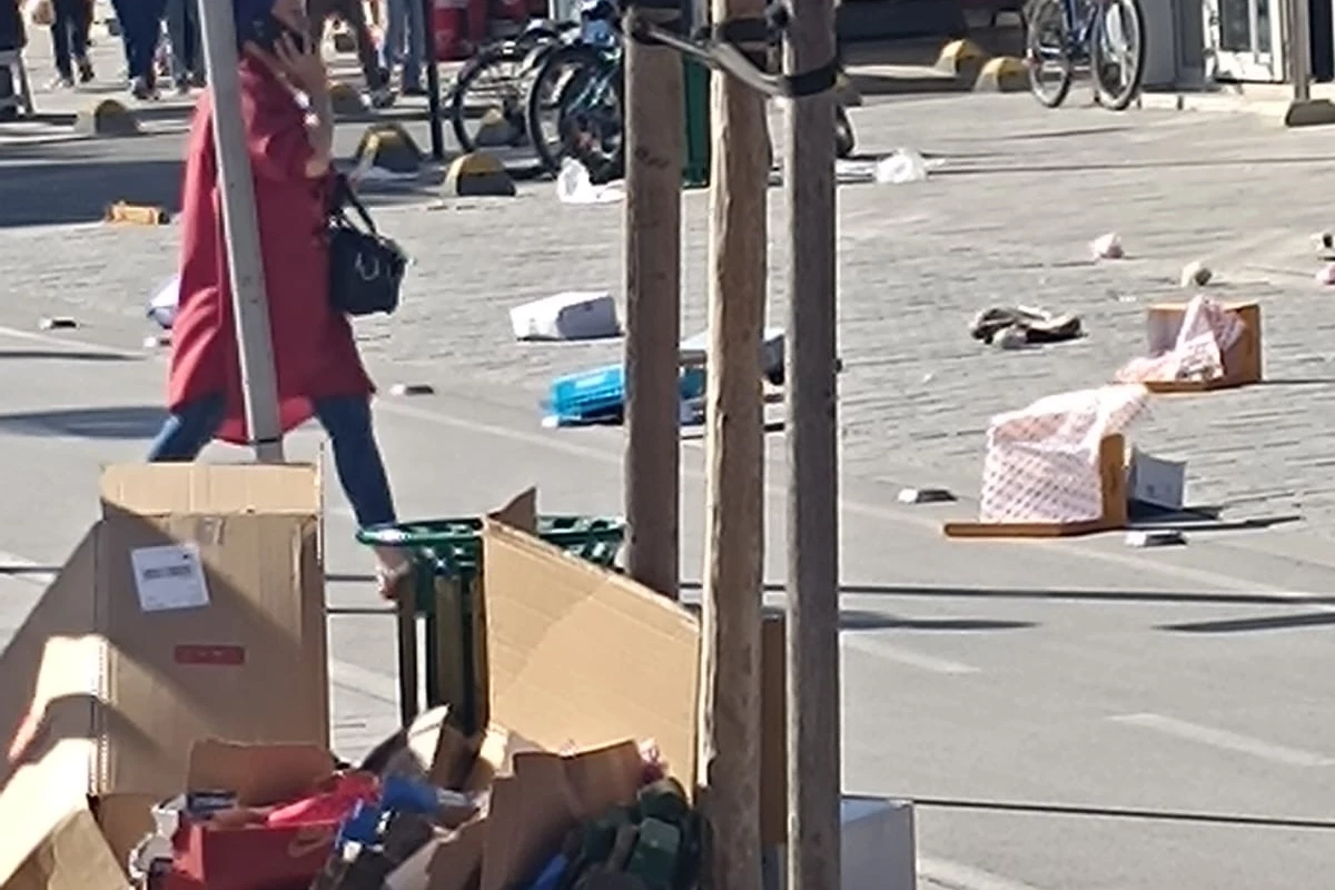 Düzce kent merkezindeki kirlilik tepki çekti