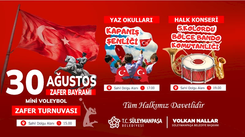 Zafer Bayramı Coşkuyla Kutlanacak