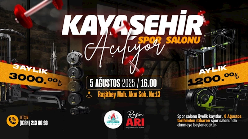 Nevşehir Belediyesi Kayaşehir Spor Salonu Açılıyor