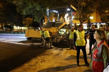 BAŞKAN ÜNLÜCE YOL ÇALIŞMALARINI YERİNDE İNCELEDİ