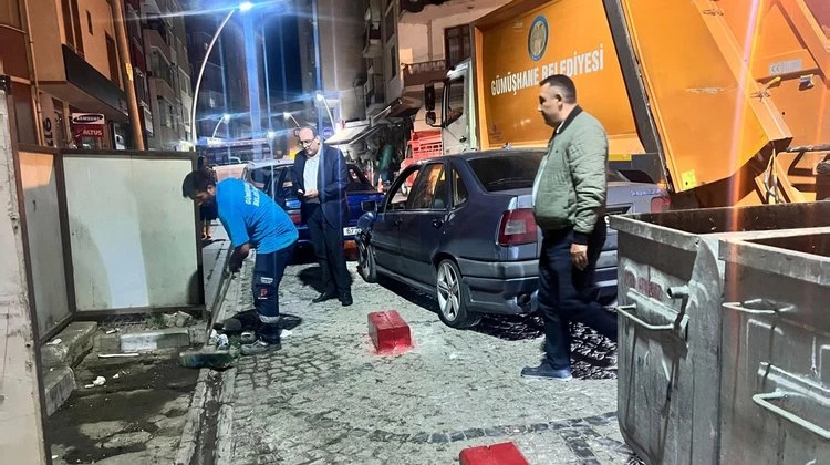 DAHA TEMİZ BİR GÜMÜŞHANE İÇİN, HİZMETLERİMİZE ARALIKSIZ DEVAM EDİYORUZ