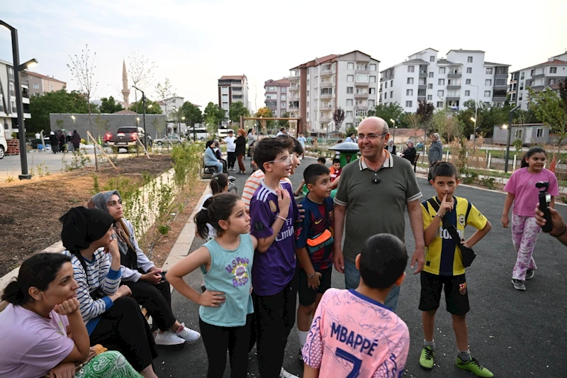 BAŞKANIMIZ EKİCİOĞLU: HALKIMIZIN NEFES ALACAĞI ALANLAR YARATMAYA DEVAM EDİYORUZ