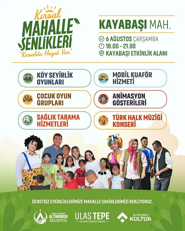 KIRSAL MAHALLE ŞENLİKLERİ BAŞLIYOR