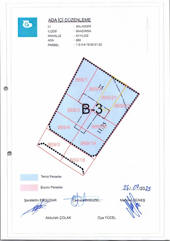 Ayyıldız Mahallesi 869 Ada İçi Düzenlemesi