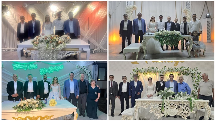 BAŞKANIMIZ, DÜĞÜN TÖRENLERİNE KATILDI