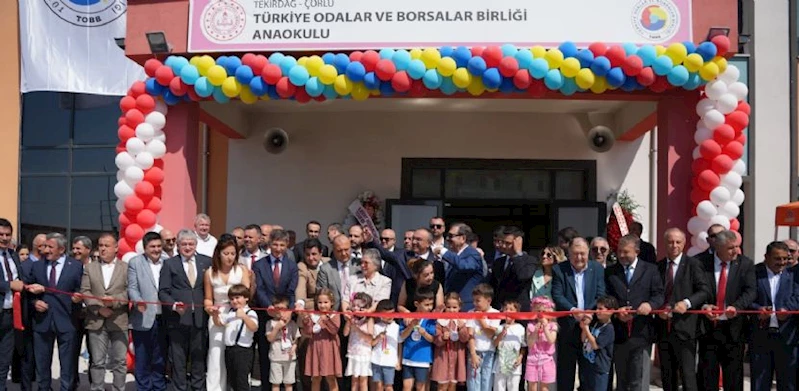 Başkan Sarıkurt TOBB Çorlu Anaokulu`nun Açılışına Katıldı