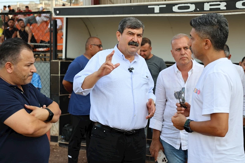 BAŞKAN YILDIZ, YENİ MERSİN İDMAN YURDU’NUN ALTYAPI SEÇMELERİNİ ZİYARET ETTİ