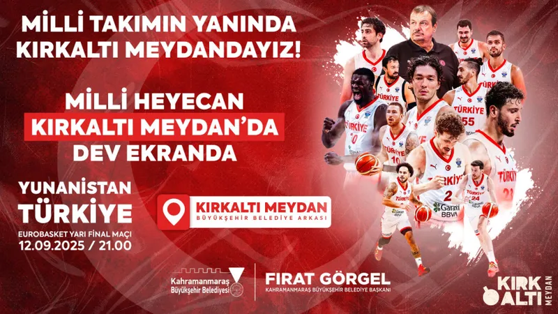 A Milli Basketbol Takımı’nın Final Yolu Heyecanı Dev Ekranda