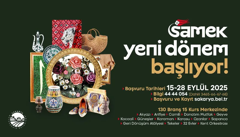 SAMEK el sanatlarından giyime, görsel sanatlardan yabancı dillere kadar 130 branşta eğitime başlıyor