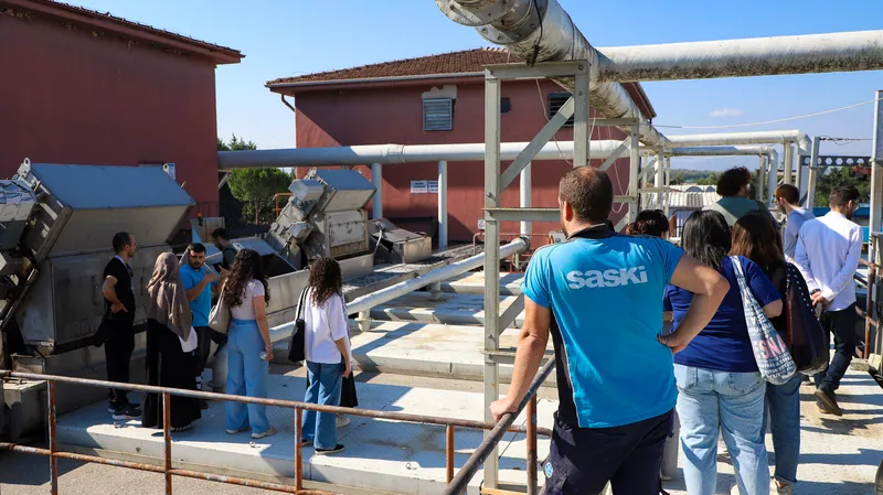 Geleceğin hekimleri SASKİ tesislerinde su ve atık su süreçlerini gözlemledi