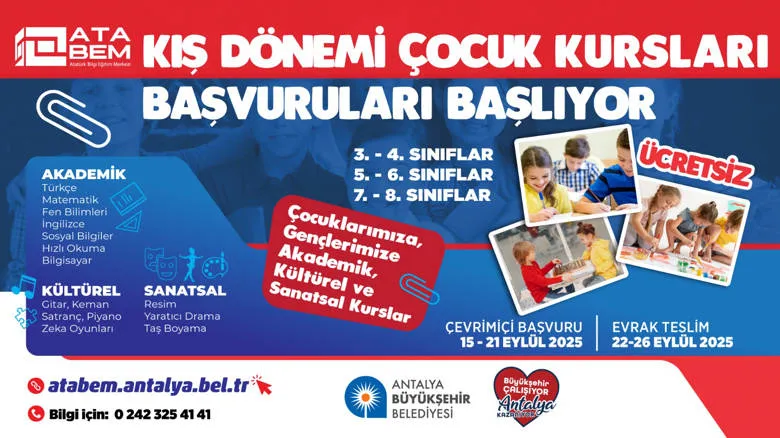 ATABEM kış dönemi kurs kayıtları başladı